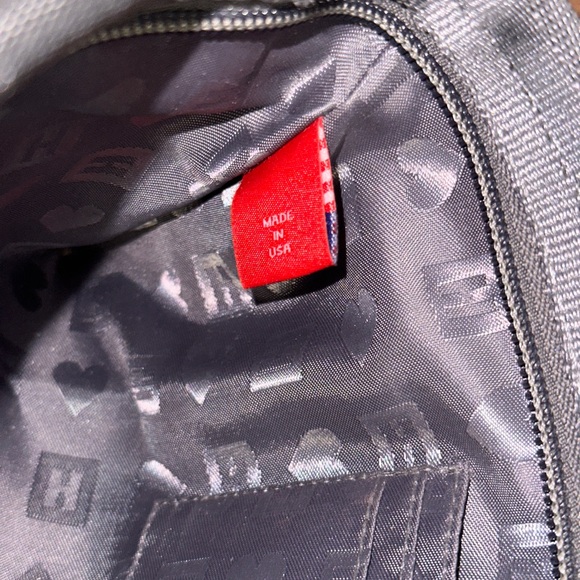 Harvey’s Blue Seatbelt crossbody purse- navy silver made in USA - Picture 9 of 14